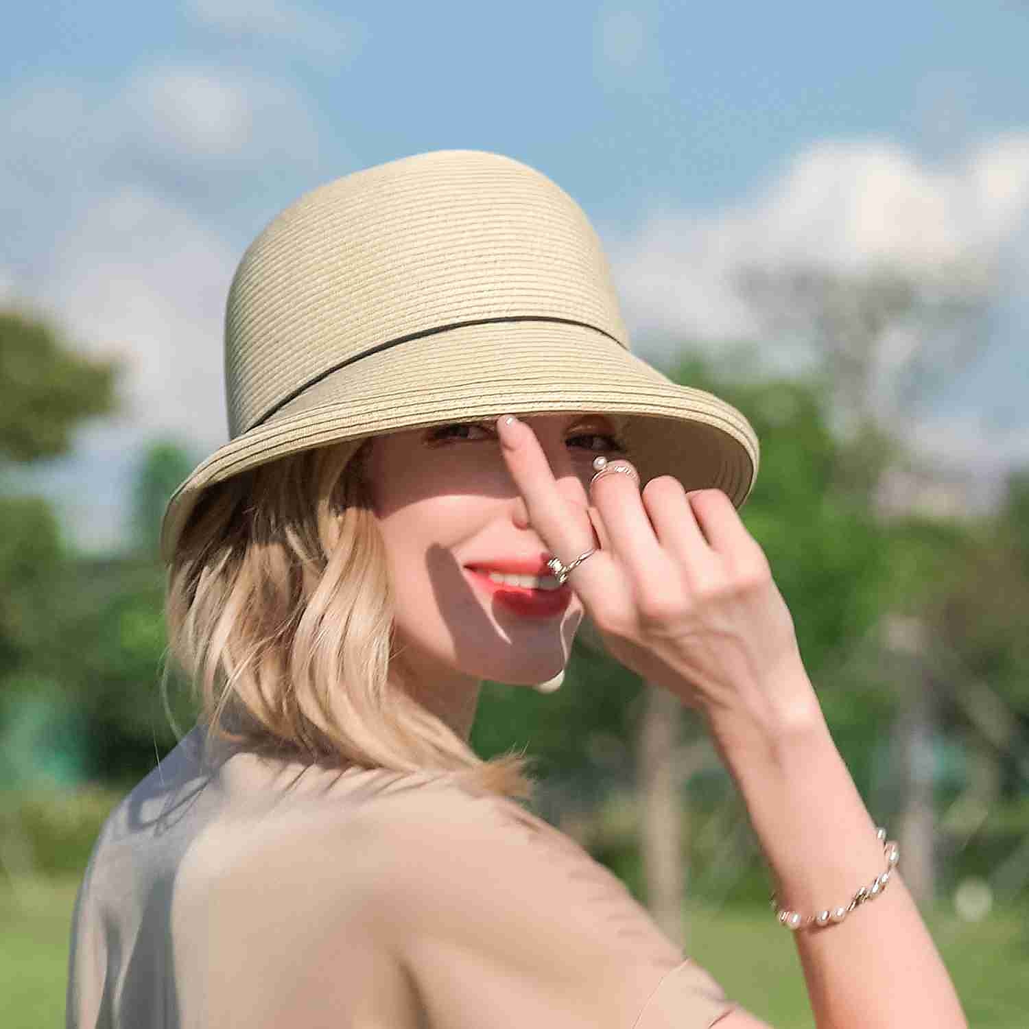 Bohemian Beach Straw Hats with Beading / Color Block 1pc Party / Evening / Casual Headpiece 2025 - $26.99 –P4
