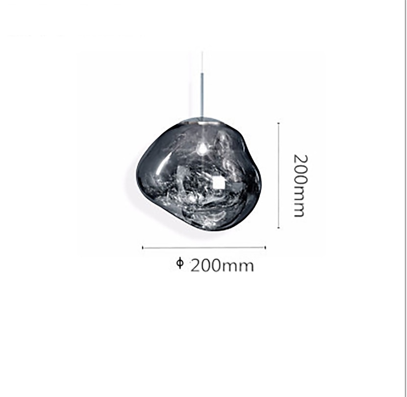 20 cm Design unico Luci Pendenti Metallo Bicchiere LED Stile nordico 110-240 V del 2025 a $185.99 –P7