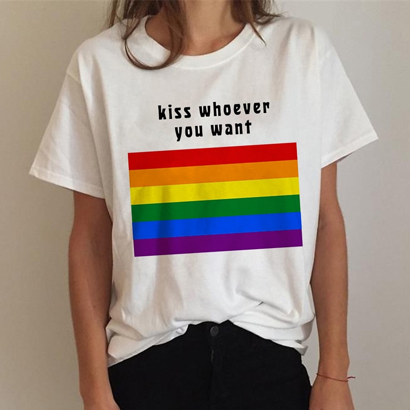 Défilé de la fierté Fierté LGBT Fierté gai Drapeau arc-en-ciel Manches Ajustées Anime Dessin Animé Animé Harajuku Art graphique Kawaii Pour Couple Homme Femme Adulte Rentrée scolaire Estampage à chaud de 2025 ? $17.99 –P6