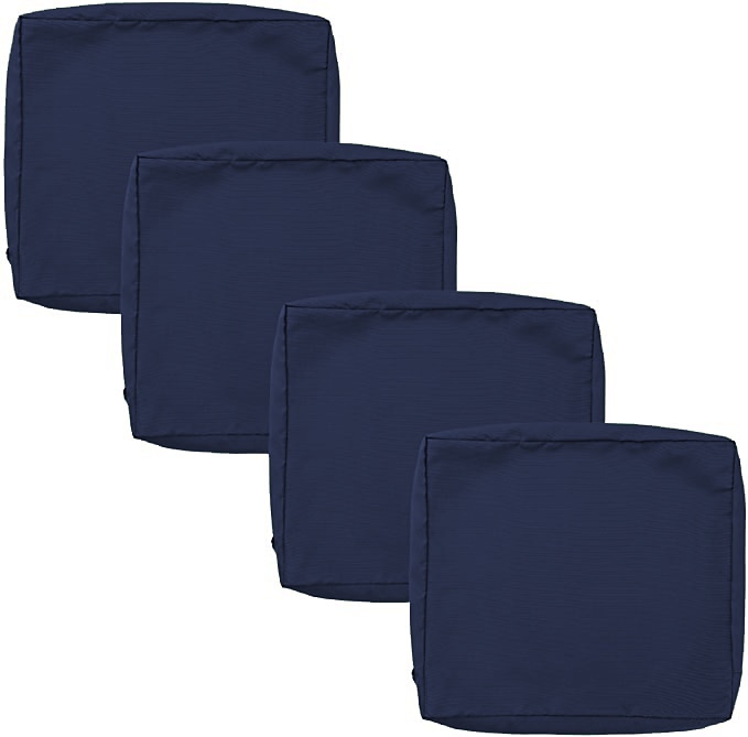 4 pcs Waterproof Seat Cushion Cover Outdoor Patio Garden Striped Water-Resistant Simple Square Zipper Traditional Classic Solid Color 2025 - $31.99 –P8