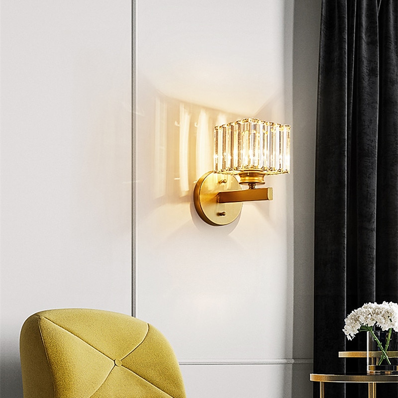 moderne indoor wandlamp led kristallen wandlamp woonkamer slaapkamer nachtkastje gangpad lamp 2025 - $99.99 –P4