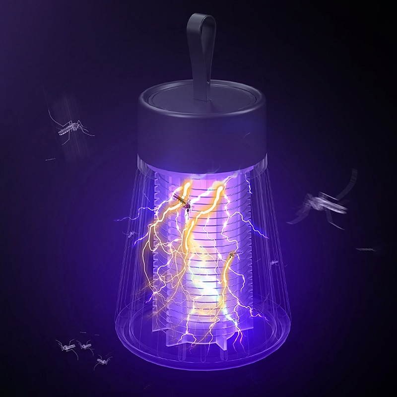 Bug zapper mosquito trap killer lamp electric led uv latający środek odstraszający owady light portable usb akumulator pułapka latający środek przeciw owadom dla domu zwalczanie szkodników środek 2025 - $30.99 –P2