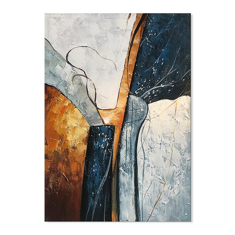 Oil Painting Hand Painted Vertical Abstract Modern Rolled Canvas (No Frame) 2026 - $74.99 –P1