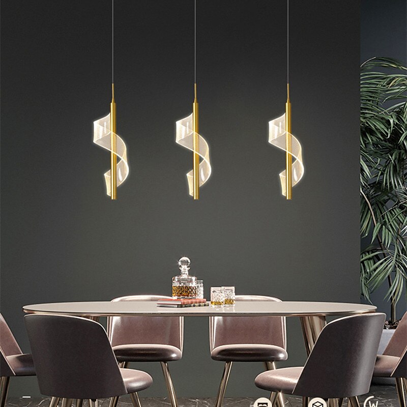 30 cm moderne nordic light hanglamp led eiland licht luxe woonkamer achtergrond nachtkastje kroonluchter 2025 - $177.99 –P5