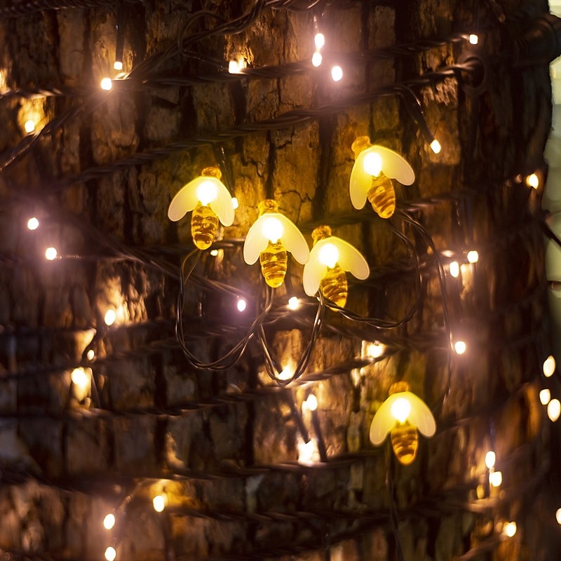 Luci solari da esterno da 5 m, 20 LED, luci da giardino a LED impermeabili per feste di Natale&amp; vacanza del 2025 a $16.99 –P5