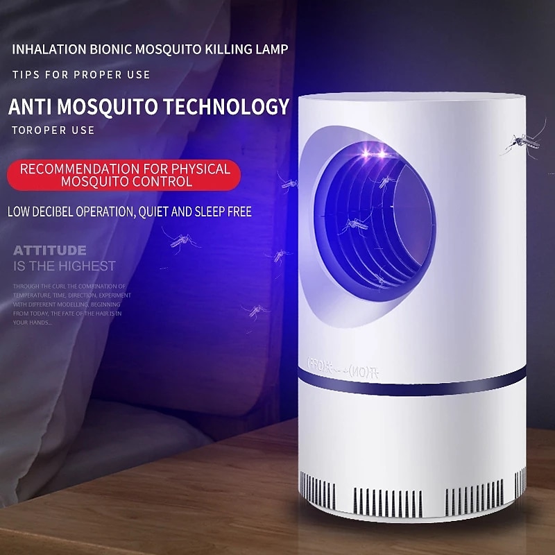 Bug Zapper Electric Indoor Mosquito Insect Trap Killer Lamp LED Mosquito Repellent Lamp Mute Anti Fly Trap Light Bug Zapper USB LED Night Lights 2025 - $8.49 –P15