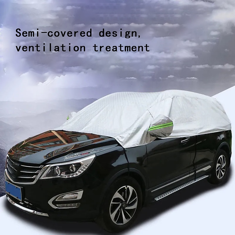 autokleding halfafdekking antivries sneeuwbestendig waterdicht zonnescherm warmte-isolerend stofdicht vier seizoenen universeel 2026 - $46.99 –P4