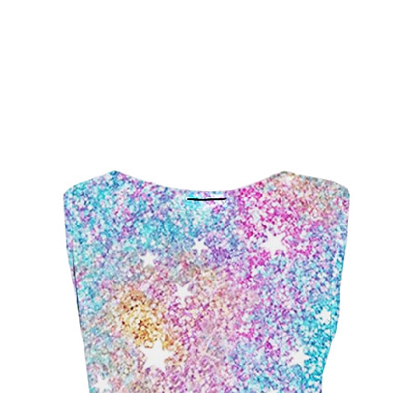 Girls' 3D Graphic Dress Sleeveless 3D Print Summer Spring Vacation Daily Holiday Cute Casual Sweet Kids 3-10 Years Strap Dress A Line Dress Above Knee Regular Fit 2025 - $13.99 –P7