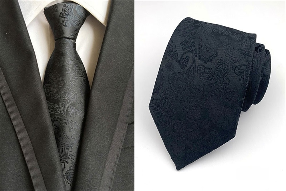 Herre Slips Kontor Bryllup Herre Formell Stil Moderne Stil Jacquard Mote Jacquardvevnad Formell Virksomhet Formell kveld 2025 - $12.99 –P4