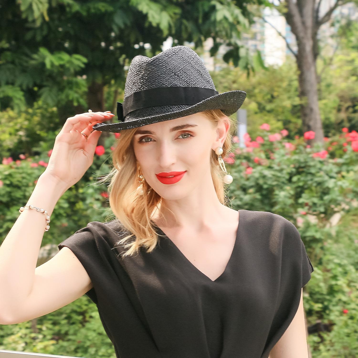 Elegant Beach Straw Hats with Pure Color / Satin Bowknot 1PC Party / Evening / Casual / Melbourne Cup Headpiece 2025 - $14.99 –P8