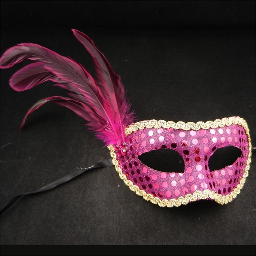 Máscara de mascarada chapada en oro unisex, accesorios de boda, accesorio de disfraz de fiesta de mardi gras 2025 - $15.49 –P7