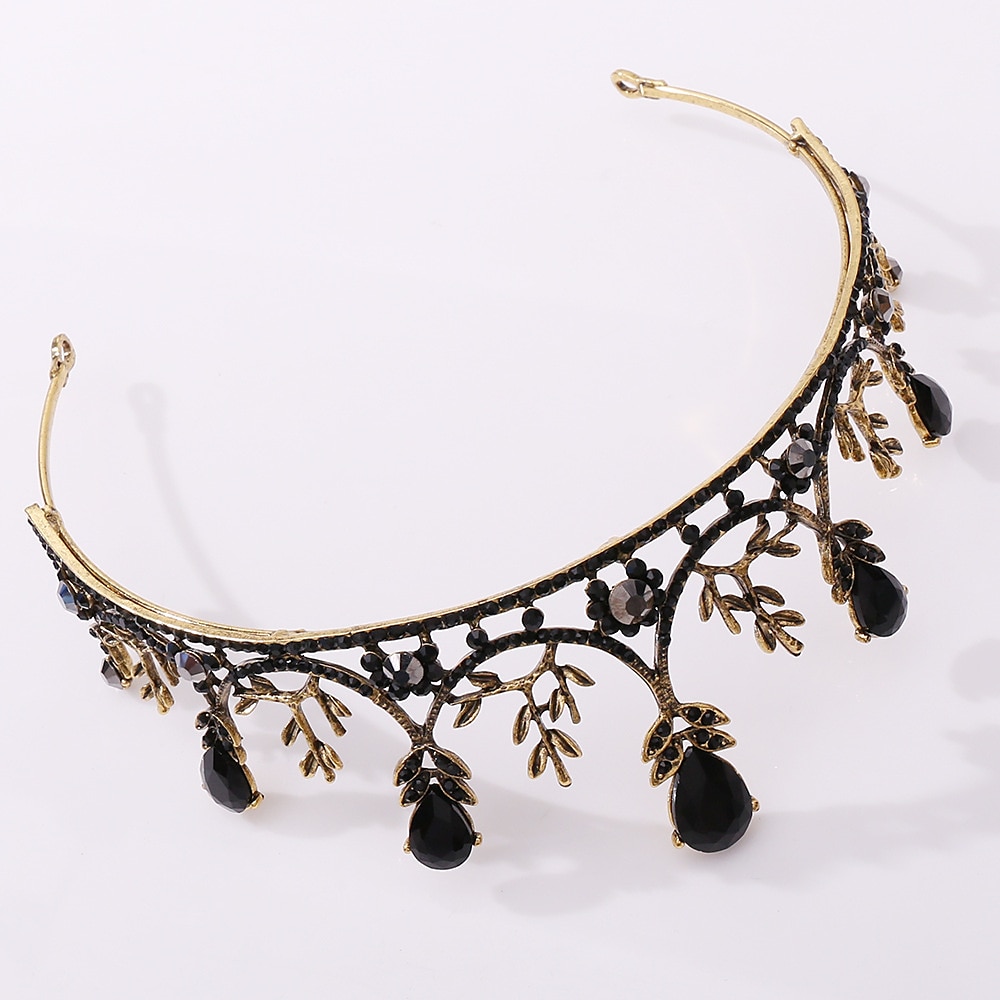 corona di regina barocca gioiello - strass platino corone giubilari e diademi per donna, accessori per capelli per feste in costume con pietre preziose,elisabetta del 2025 a $22.99 –P3