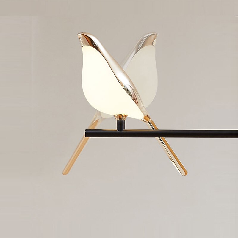 91 cm pandantiv reglabil candelabru cu led design pasăre metal contemporan stil nordic sufragerie 110-120v 220-240v 2025 - $599.99 –P9