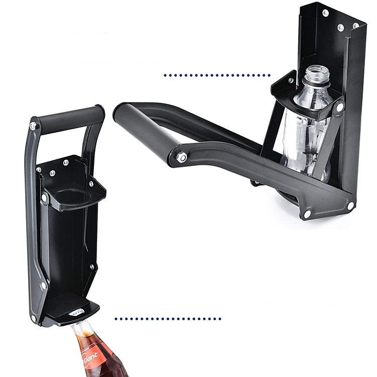 металлическая дробилка для банок, настенная, более толстые металлические рычаги, сверхмощные дробилки для алюминиевых банок для переработки, дробилка для пластиковых бутылок на 16 унций + 4 крепежных 2026 - $26.99 –P1