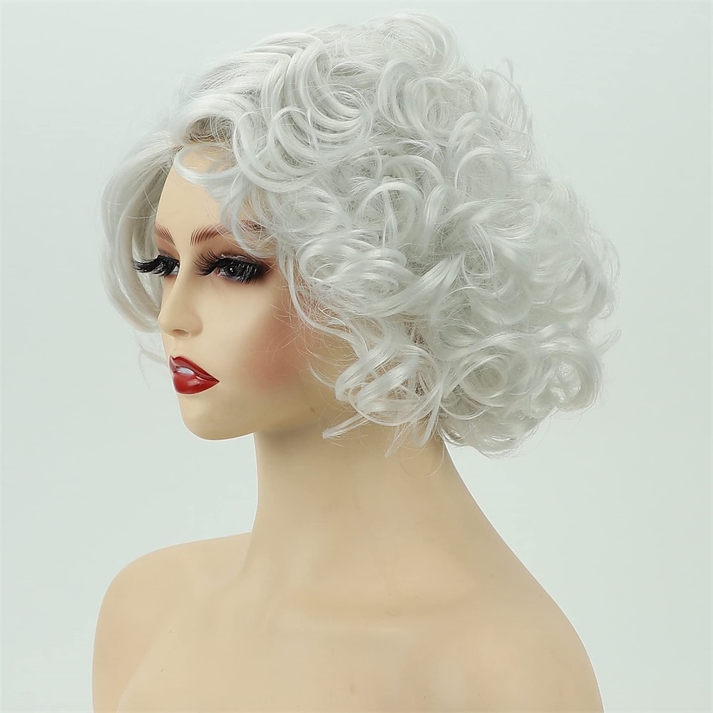 Kort Groen Groot Krullend Golvend Gelaagd Perücken voor Vrouwen Cosplay Feest Synthetisch Vezelhaar Perücken Halloween Perücken St.Patrick's Day Perücken 2025 - $28.99 –P9