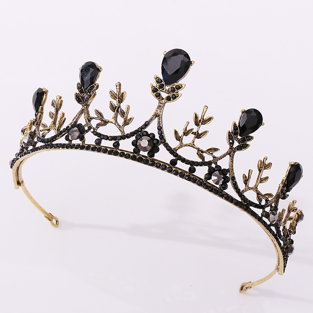 corona di regina barocca gioiello - strass platino corone giubilari e diademi per donna, accessori per capelli per feste in costume con pietre preziose,elisabetta del 2025 a $22.99 –P1
