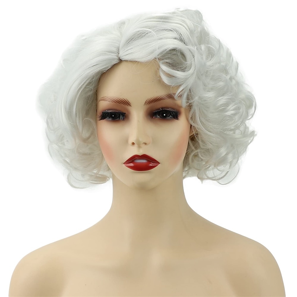 Kort Groen Groot Krullend Golvend Gelaagd Perücken voor Vrouwen Cosplay Feest Synthetisch Vezelhaar Perücken Halloween Perücken St.Patrick's Day Perücken 2025 - $28.99 –P5