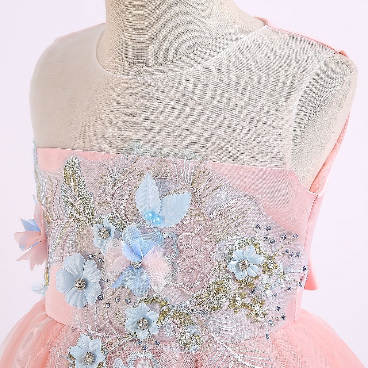 kinderkleidung Mädchen Blumenmädchen Kleid Kleid Party Kleid Blume Ärmellos Leistung Hochzeit Party Gitter Elegant Prinzessin Polyester Midi abendkleider Blumenmädchenkleid Sommer Frühling 3-10 Jahre 2025 - $41.99 –P6