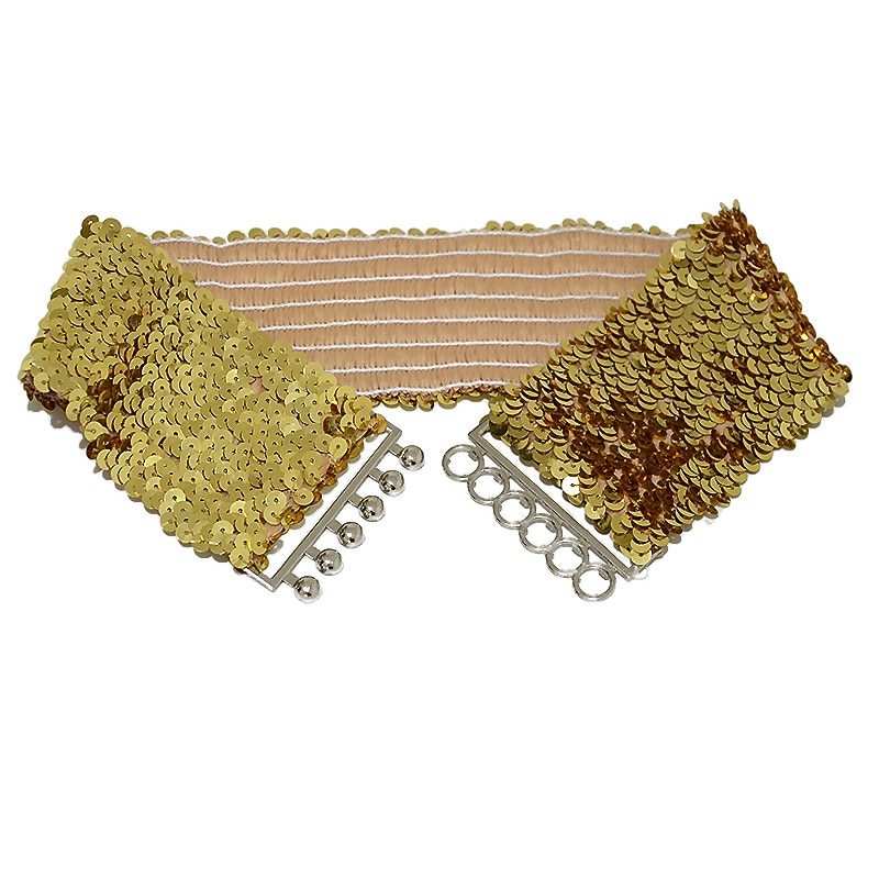 Dámské Široký pásek Korzetový pásek Kovový řetízek Plátno Metal Bucke Geometrie Formální Párty Denní Černá Stříbrná Zlatá Rubínově červená 2026 - $9.49 –P7