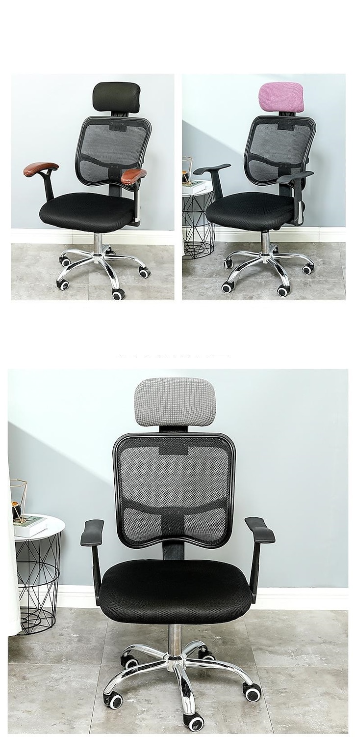 Computer Chair Head Cushion Cover Office Chair Headrest Cover Head Pillow  Cover