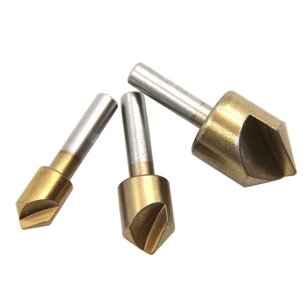 5 pz 6mm 10mm 12mm 16mm 19mm smussatura svasatore punta da trapano 1 flauto 90 gradi set per legno cambio rapido del 2025 a $9.99 –P5