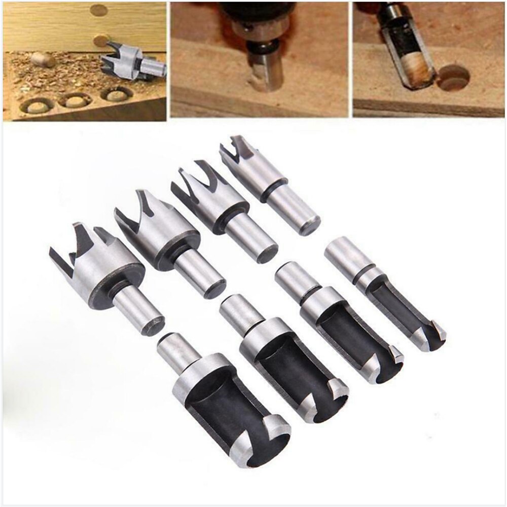 8pcs Round Shank 3/8(9.5mm) Carpentry Wood Plug Cutter Straight Tapered Claw Type Drill Bit Set 6mm 10mm 13mm 16mm Wood Drill 2025 - $16.99 –P7