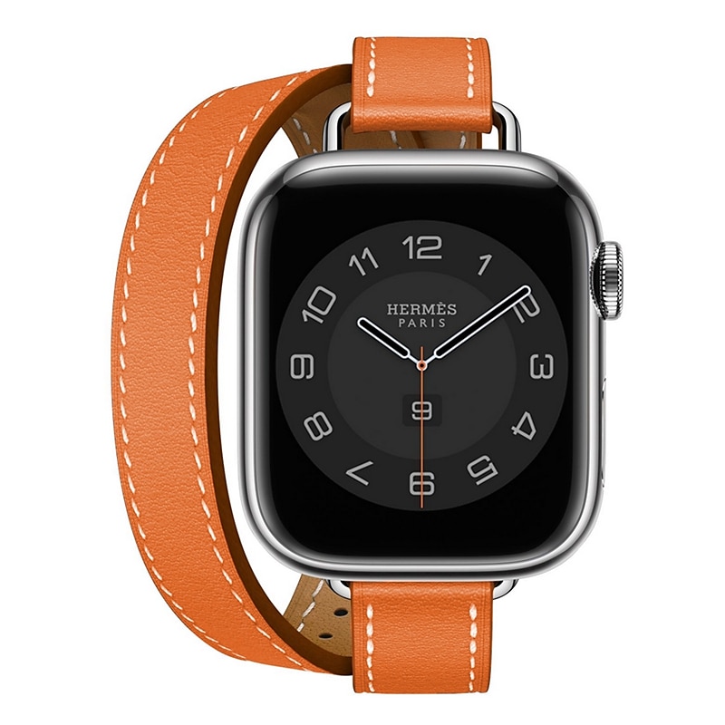 Double Tour Compatível com Pulseira Apple Watch 38mm 40mm 41mm 42mm 44mm 45mm 49mm Fecho de Metal Ajustável Couro PU pulseira de substituição para iwatch Ultra 2 Series 9 8 7 SE 6 5 4 3 2 1 de 2025 por $20.99 -P1