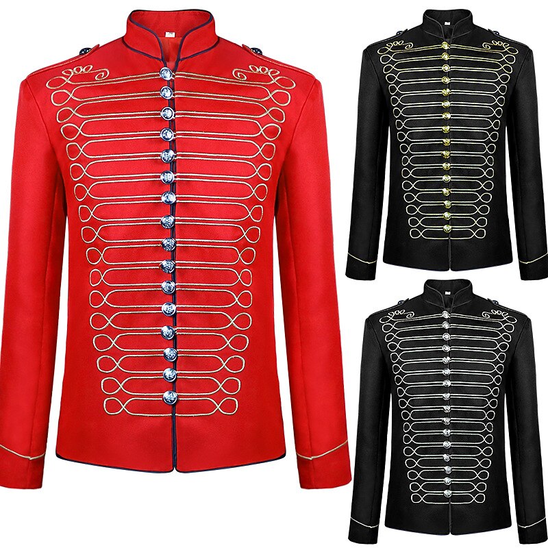 Cappotto Uniforme militare Giacca da circo Principe Aristocratico Retrò Vintage Rococò Medievale Adulti Per uomo Mascherata Feste Carnevale di Venezia Vestirsi del 2026 a $72.99 –P1