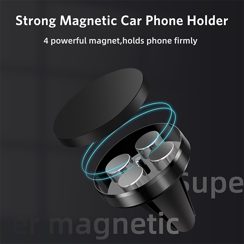 UIGO Magnetic Phone Holder for Redmi Note 8 Huawei in Car GPS Air Vent Mount Magnet Stand Car Mobile Phone Holder for iPhone 11 2025 - $11.99 –P5