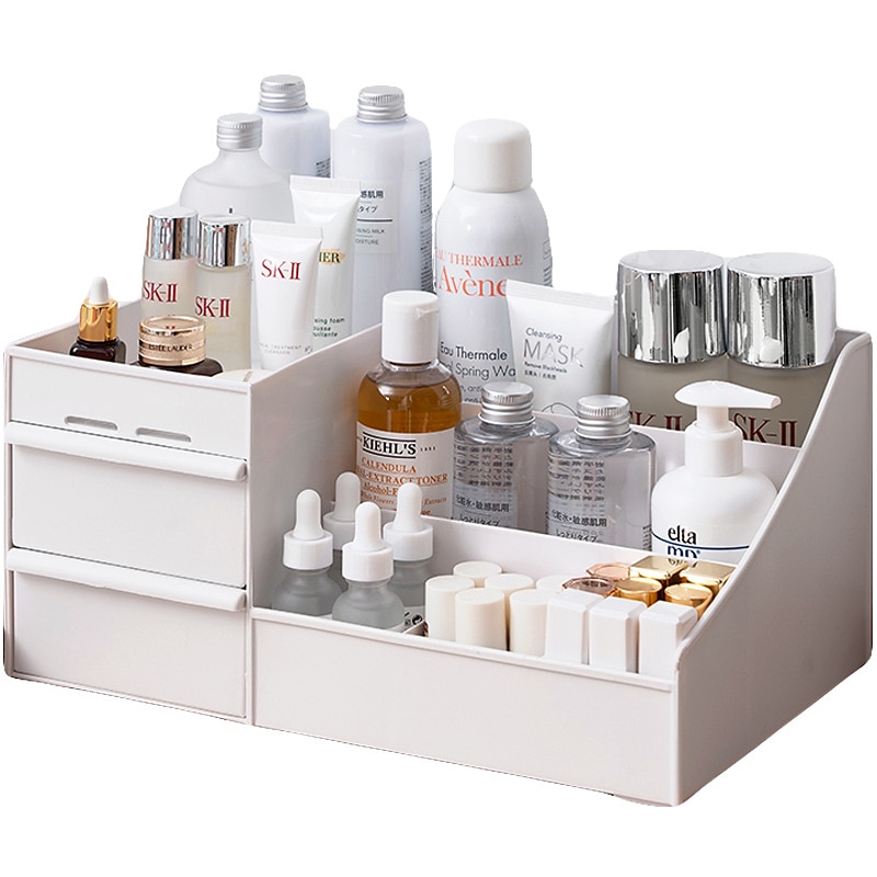 Drawer Makeup Storage Box Cosmetic Storage Box Desktop Dresser Organizer Container Jewelry Lipstick Cosmetics Storage Rack Large Capacity 2025 - $11.49 –P10