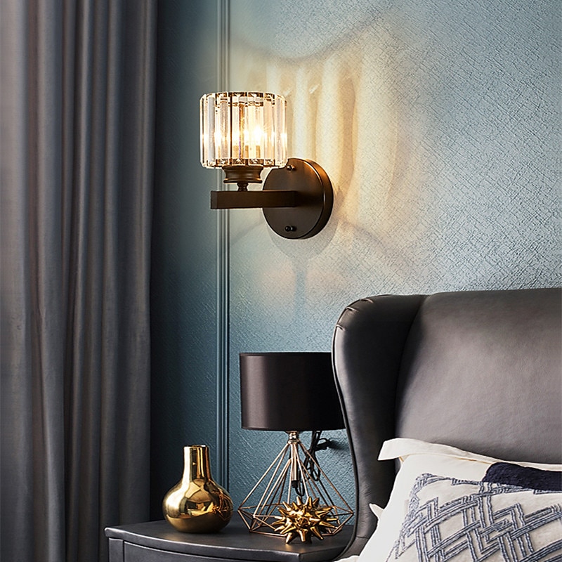 moderne indoor wandlamp led kristallen wandlamp woonkamer slaapkamer nachtkastje gangpad lamp 2025 - $99.99 –P3