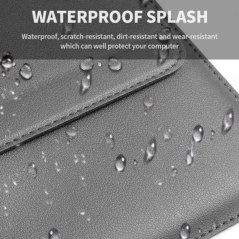 Laptop Sleeves 12" 14" 15.6" inch Compatible with Macbook Air Pro, HP, Dell, Lenovo, Asus, Acer, Chromebook Notebook Waterpoof PU Leather Solid Color for Business Office 2025 - $36.99 –P9