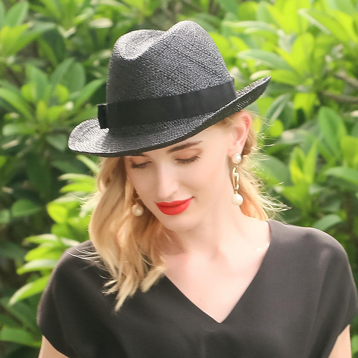 Elegant Beach Straw Hats with Pure Color / Satin Bowknot 1PC Party / Evening / Casual / Melbourne Cup Headpiece 2025 - $14.99 –P4
