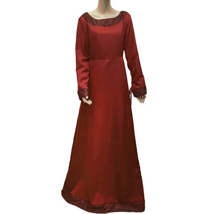 Rétro Vintage Médiéval Robe vintage Longue longueur Robe Robe Tunique Normal Viking Ranger Elfe Déguisement Femmes Celtique Viking Halloween Carnaval Performance Soirée LARP Adulte Robe de 2026 ? $37.99 –P7