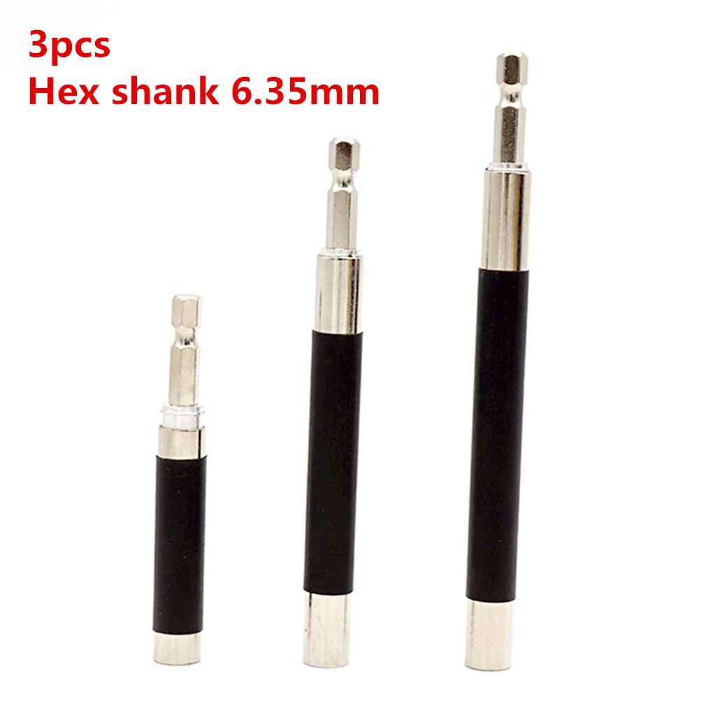3pcs 80-120-140mm Telescopic Connecting Adapter Hexagonal Screw Handle Joint Sleeve Extension Connected Shank Rod 2025 - $10.99 –P1