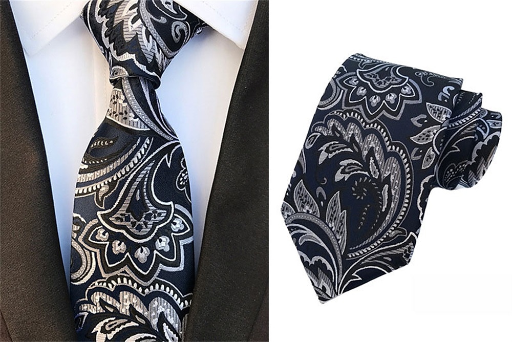 Homme Cravate Cravates Travail Mariage Gentleman Style formel Style moderne Classique Mode Jacquard Formel Entreprise robe ceremonie de 2025 ? $7.99 –P6