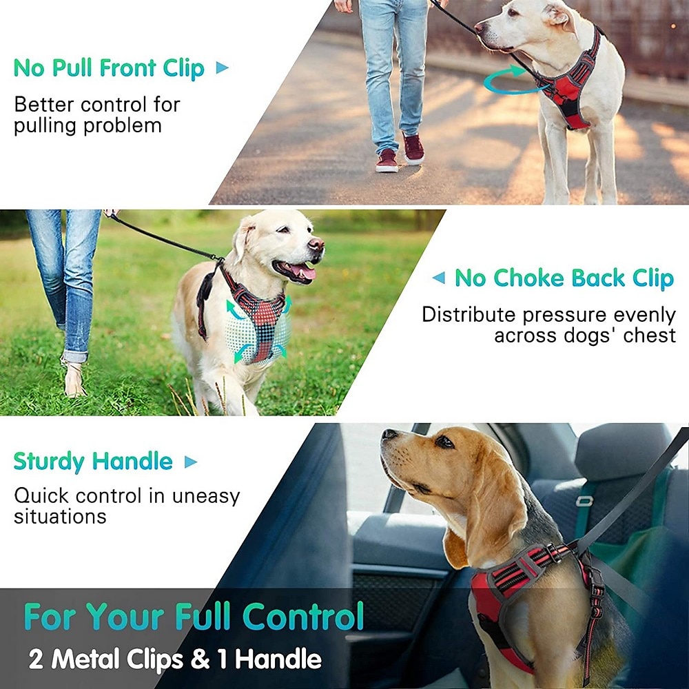 2025年 犬用 小型ペット用 N / A 犬しつけようカラー ハーネス＆リーシュ ハーネス N / A ダブルドッグリーシュ N / A ハスキー犬 ゴールデンレトリバー ダルメシアン ボクサー ドーベルマン  コレクション – $28.99 –P6