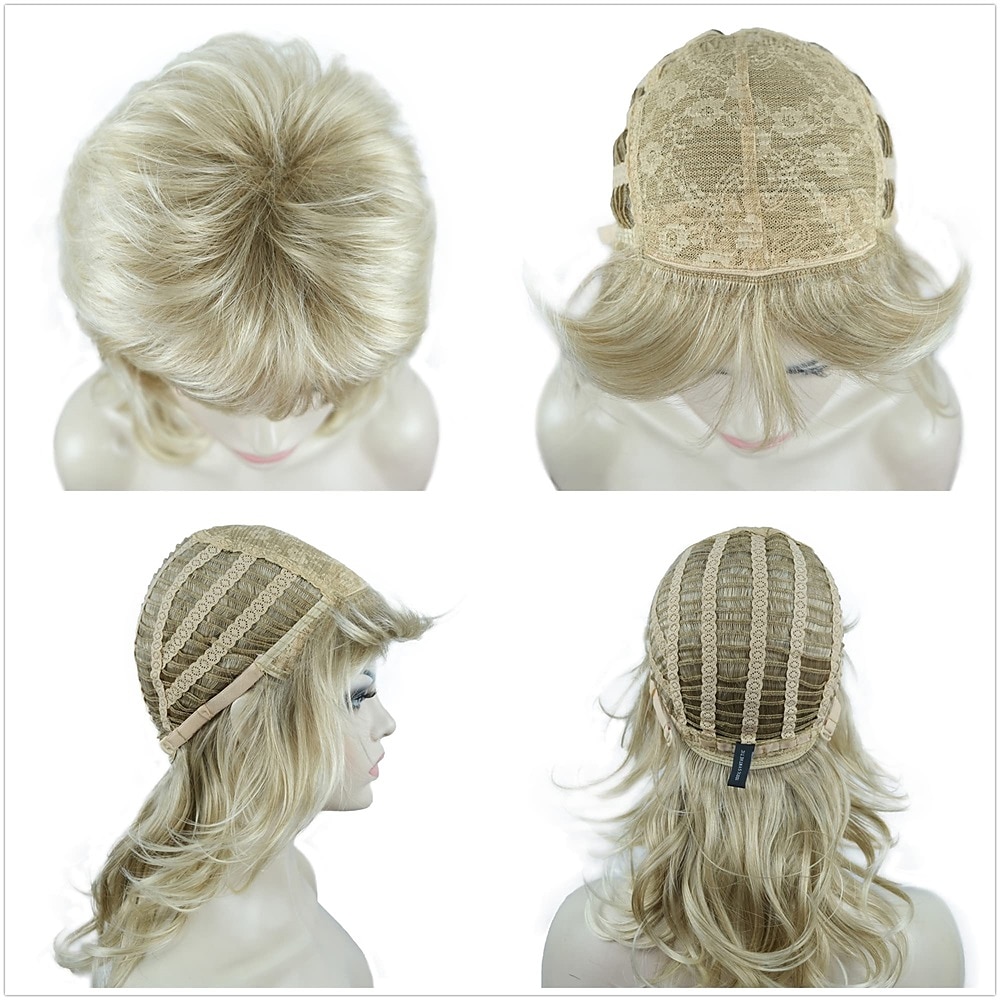 shaggy couches perruque longueur d'épaule femmes perruque avec une frange de cheveux perruque de cheveux synthétiques de qualité supérieure pour les femmes de 2025 ? $28.99 –P7