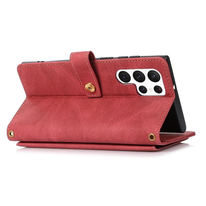 telefone Capinha Para Samsung Galaxy S24 S23 S22 S21 S20 Plus Ultra A32 nota 20 10 S25 Ultra Bolsa Bolsa Capa para Cartão Wallet com alça ajustável para pescoço com alça transversal removível com de 2025 por $22.99 –P8