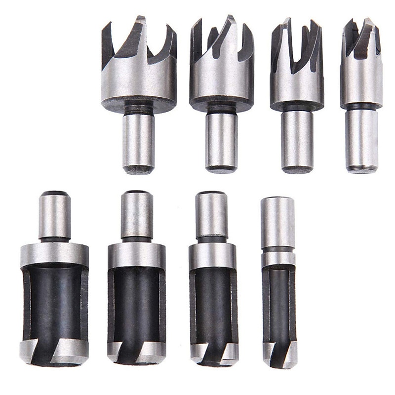 23 יחידות פתיחת עץ DIY סט chamferer שלוש נקודות שקוע שקוע מקדחה פקק מיקום מרכזי אגרוף 2025 - $30.99 –P9