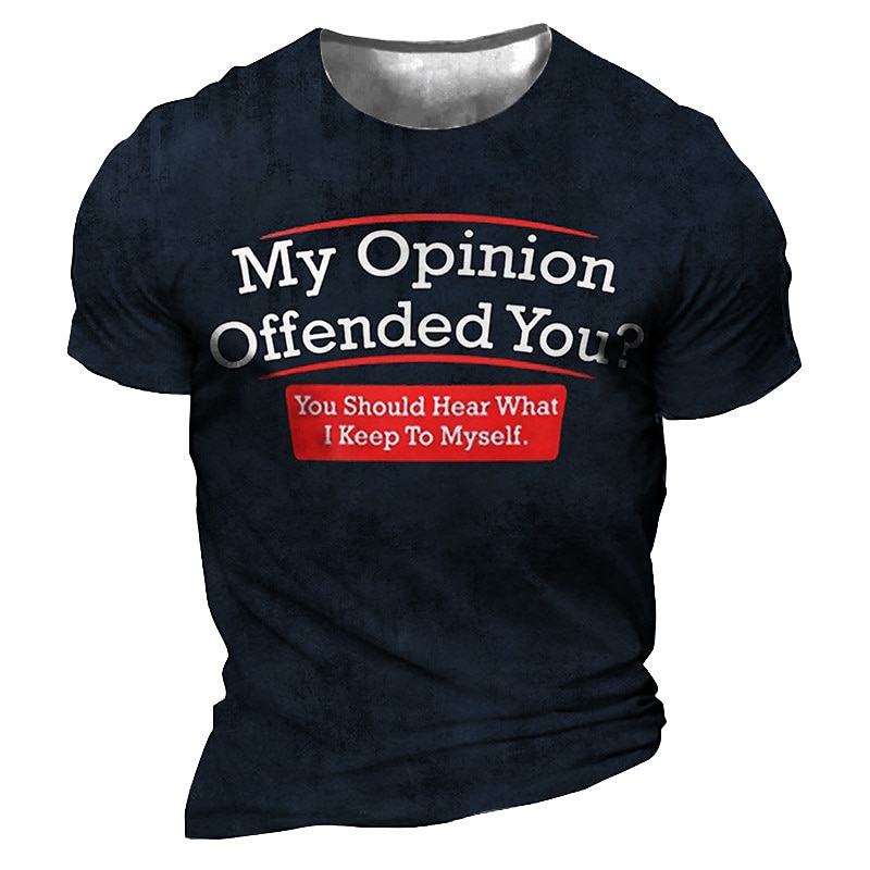 Herr Plusstorlekar T-shirt Stor och lång Bokstav Rund hals Mönster Kortärmad Sommar Sport Designer Ledigt Stor och hög Utomhus Gata Blast 2025 - $20.99 –P3