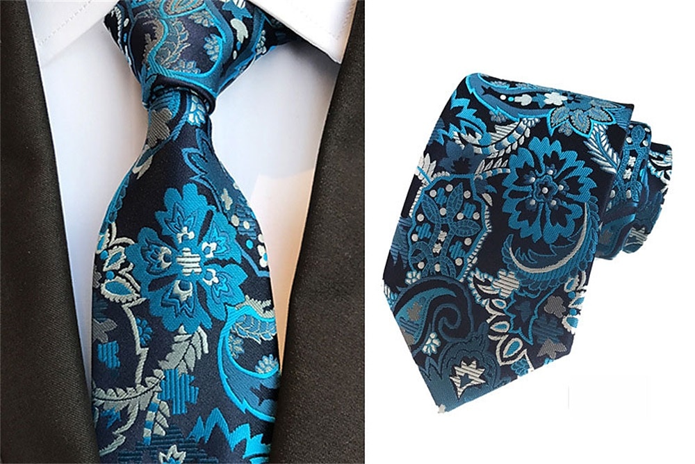 Homme Cravate Cravates Travail Mariage Gentleman Style formel Style moderne Classique Mode Jacquard Formel Entreprise robe ceremonie de 2025 ? $7.99 –P2