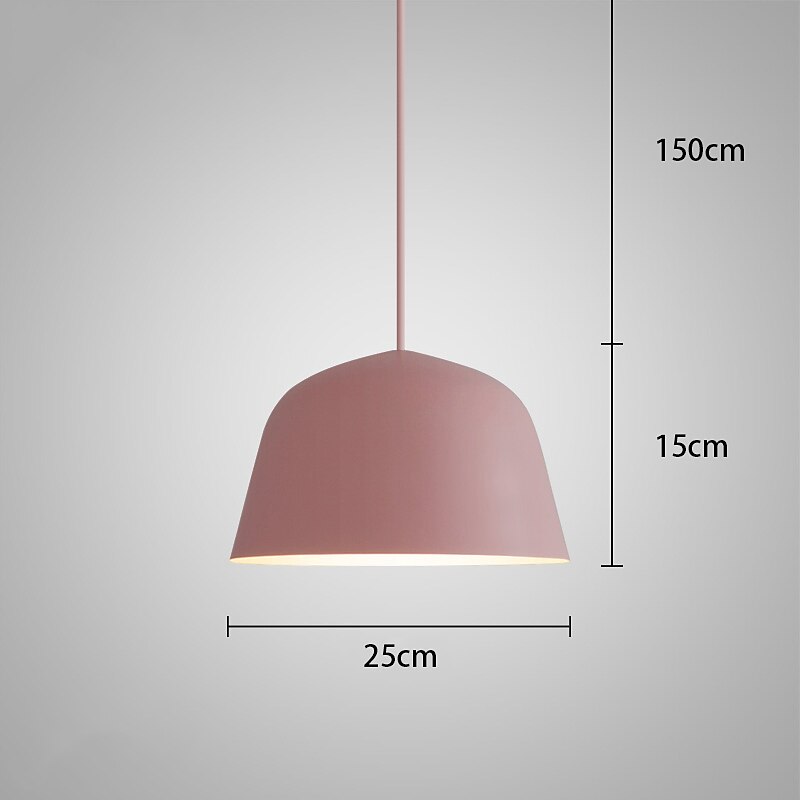 25 cm eiland design hanglamp led metaal gelakte afwerkingen moderne nordic stijl 85-265v 2025 - $135.99 –P1