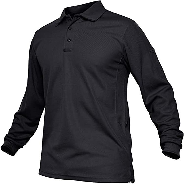 Men's Long Sleeve Henley Shirt Tactical Military Combat Outdoor Breathable  Shirt