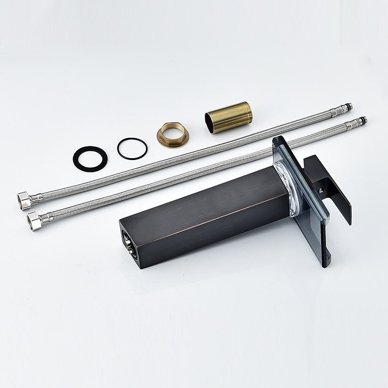 Robinet lavabo - Jet pluie Plaqué Set de centre Mitigeur un trouBath Taps / Laiton de 2025 ? $113.99 –P15