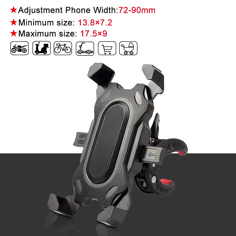Bicycle Phone Holder Anti-Slip Universal Mobile Smart Phone Bike Mount Bracket Electric Scooter Motorcycle Cell Phone Support 2026 - $14.99 –P1