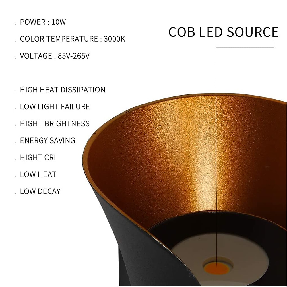 30/40 cm Plus Large Outdoor LED Wall Light 20W / 30W Various Color Temperature Lighting Modern Black Gold Courtyard Wall Lamp Suitable for Terrace Garage Balcony AC85-265V 2025 - $113.99 –P11