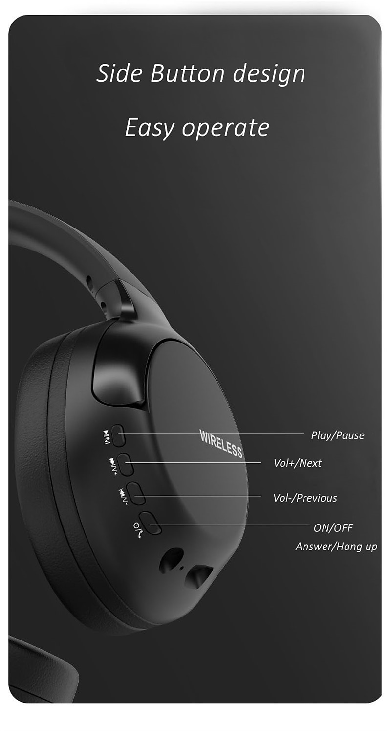 L700 Over-ear Headphone Over Ear Bluetooth 5.1 Noise cancellation Stereo Surround sound for Apple Samsung Huawei Xiaomi MI  Everyday Use Mobile Phone 2025 - $23.99 –P7