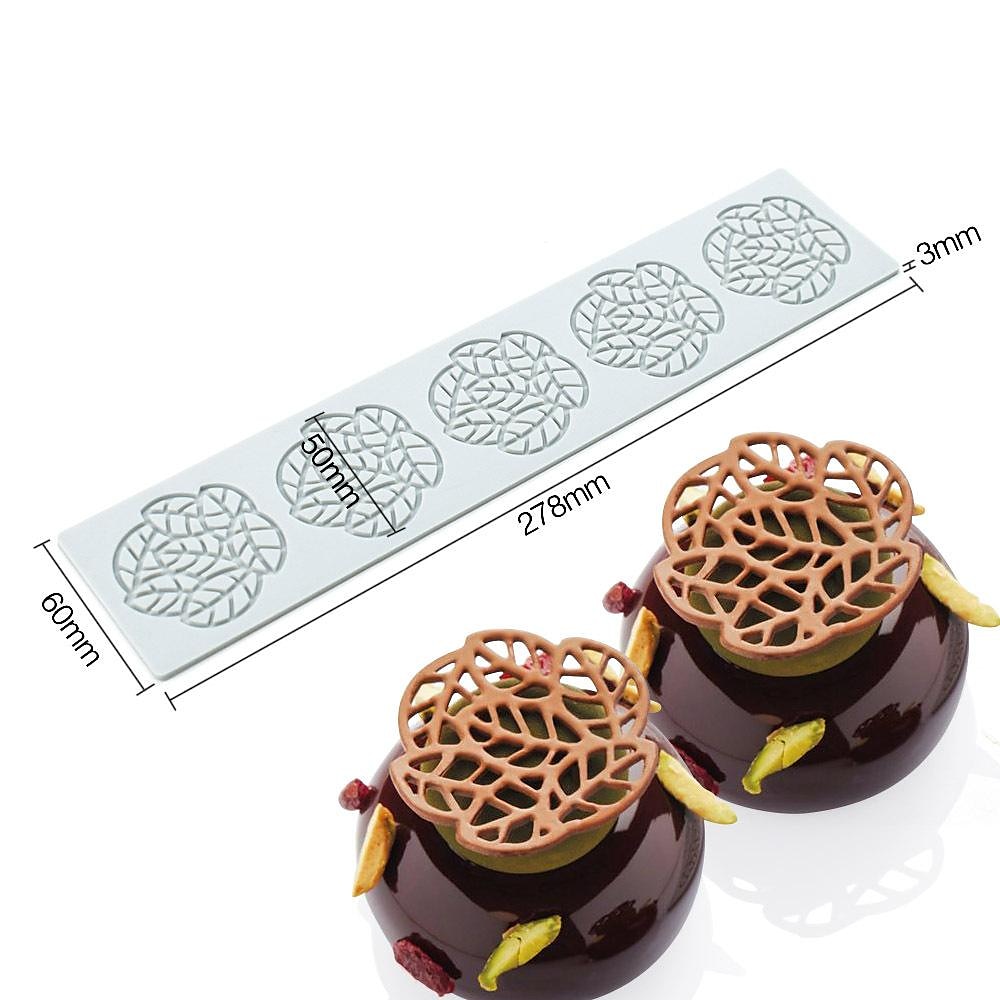 lång remsa kärlek bubbla fondant spets pad pyssel bak dekoration molekylär matlagning tryckform 2025 - $2.99 –P6
