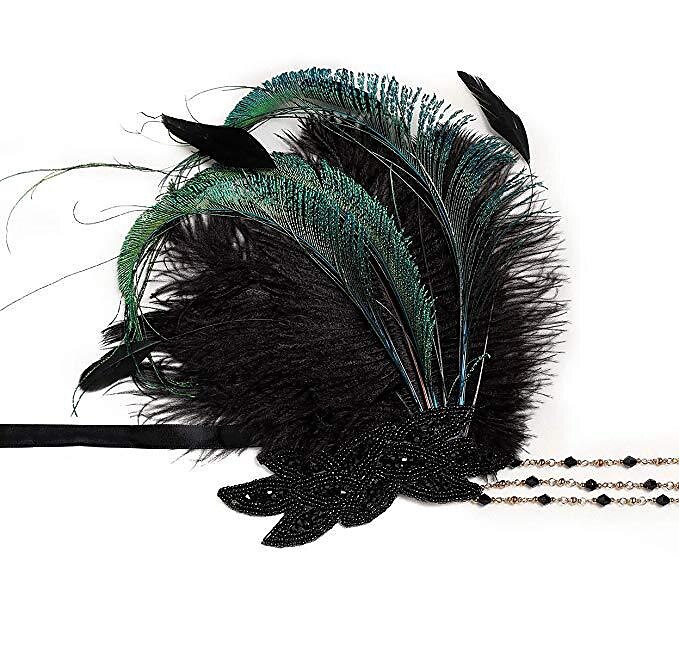 Retro Vintage Anos 20 Peça para Cabeça Baile de Máscara Faixa De Cabelo Estilo Melindrosa Normal O Grande Gatsby charleston Convidado do casamento Mulheres Dia Das Bruxas Carnaval Baile de Máscaras de 2025 por $23.99 –P4